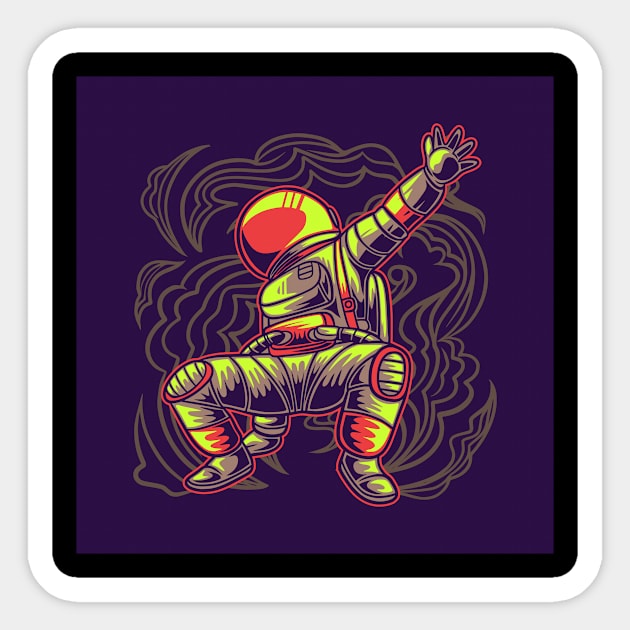 astronaut-break-dance Sticker by irelandefelder